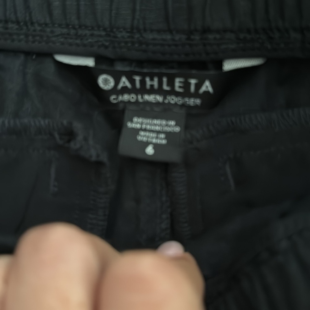 Athleta Black Drawstring Jogger Pants - Picture 4 of 4
